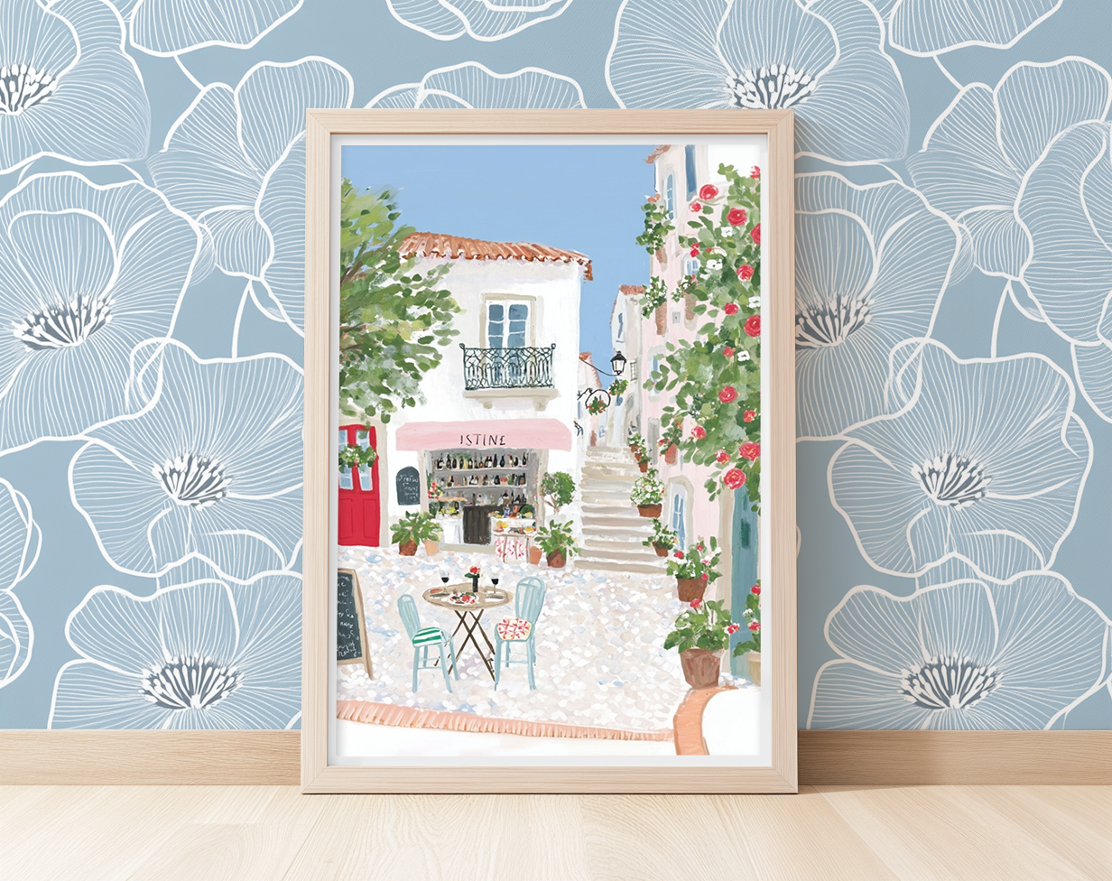 Vacation Cafe -  Art Print