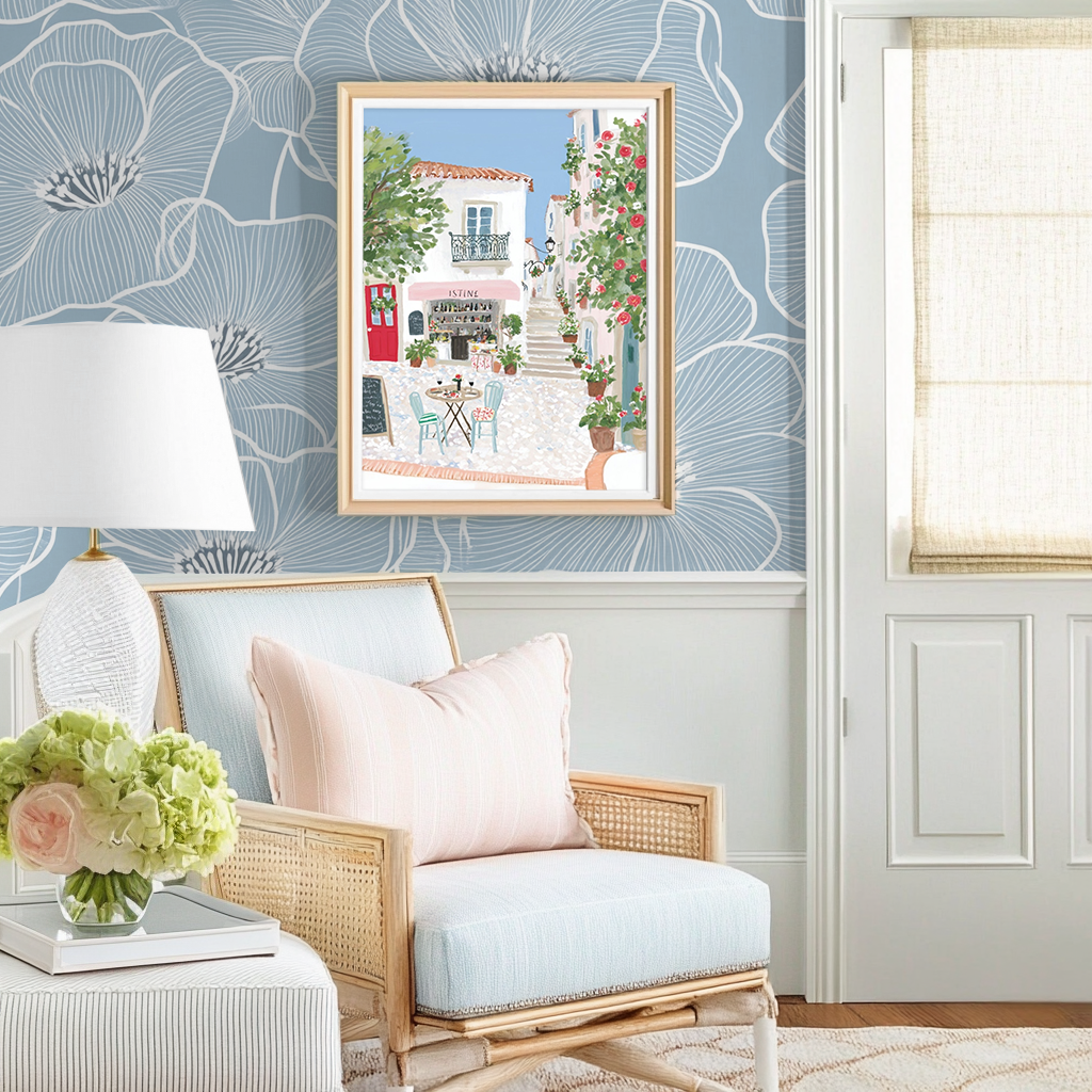Vacation Cafe -  Art Print
