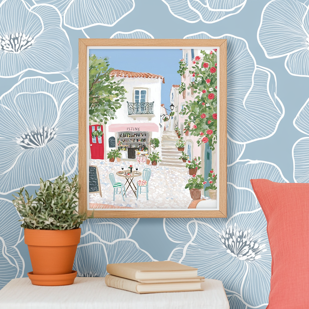 Vacation Cafe -  Art Print