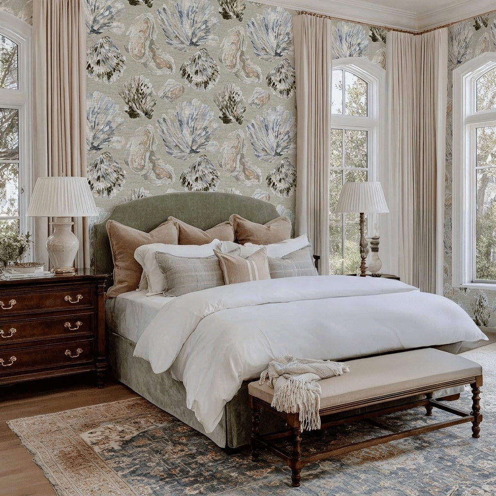Drifted Shore Faux Grasscloth Wallpaper