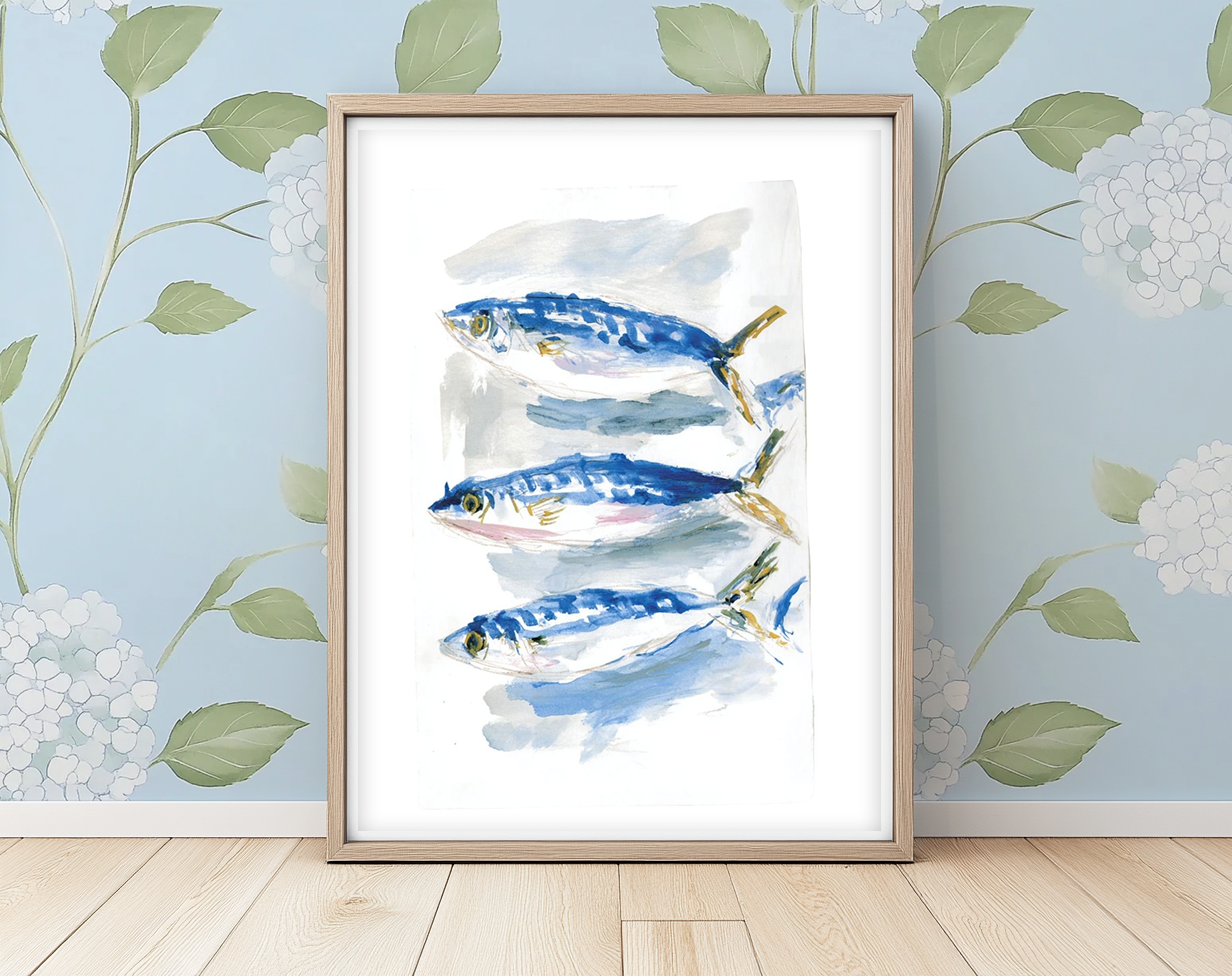 Fish in a Row - Art Print