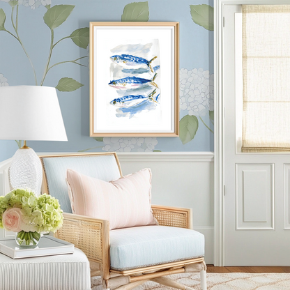 Fish in a Row - Art Print