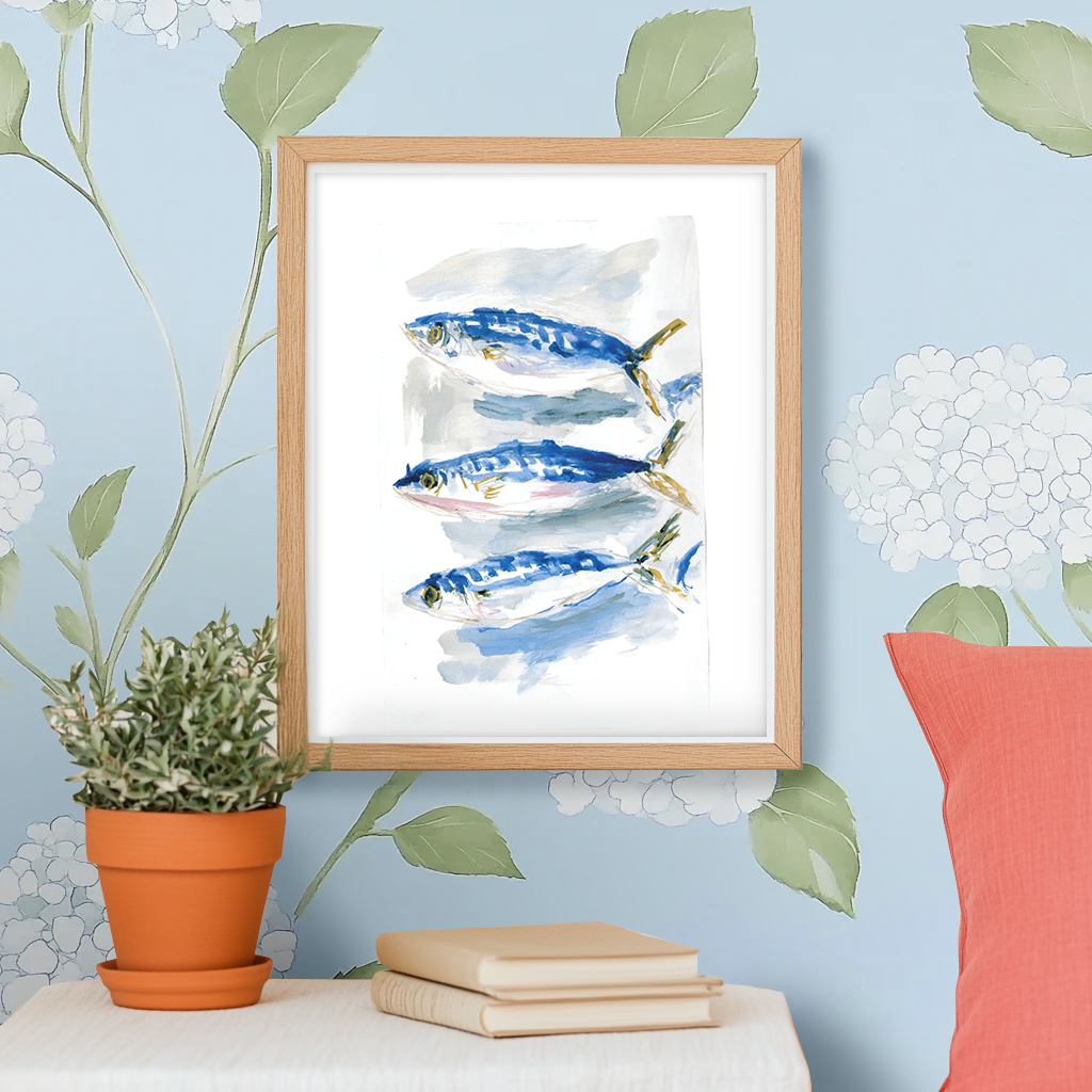 Fish in a Row - Art Print