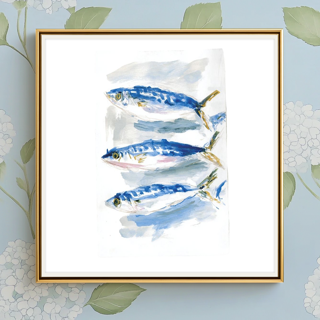 Fish in a Row - Art Print