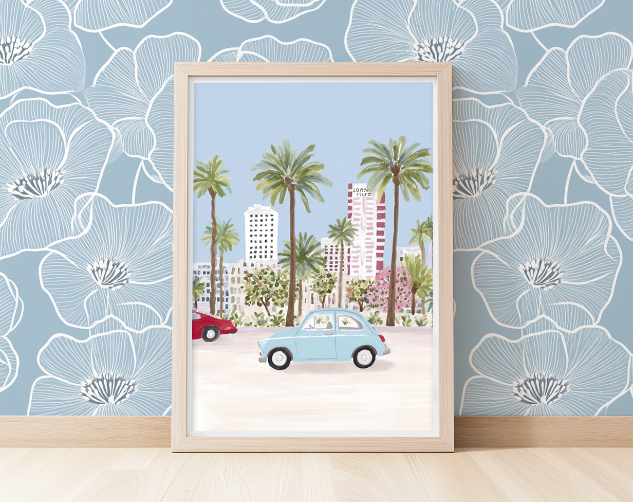 Palm Drive -  Art Print