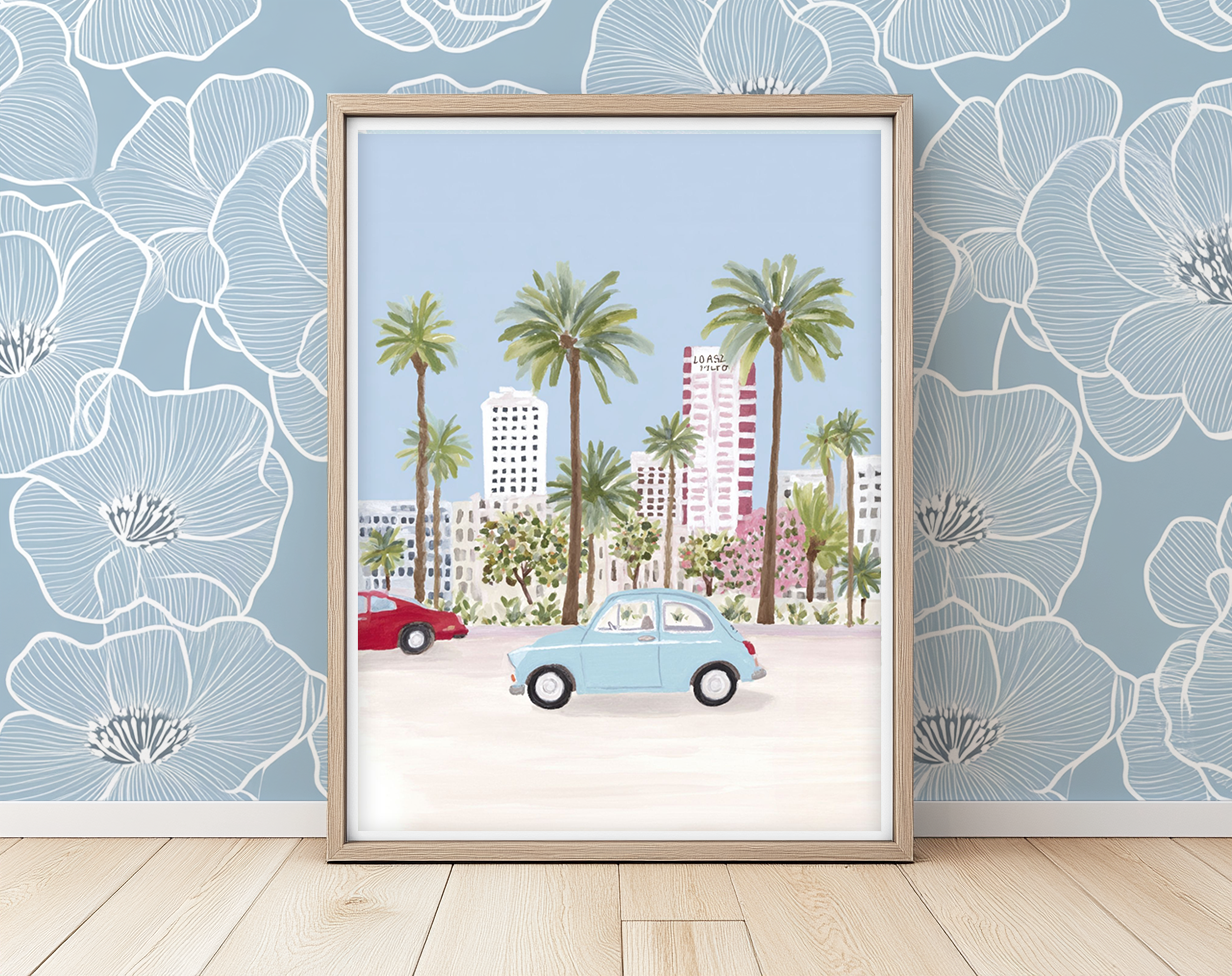 Palm Drive -  Art Print