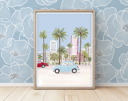 Palm Drive -  Art Print