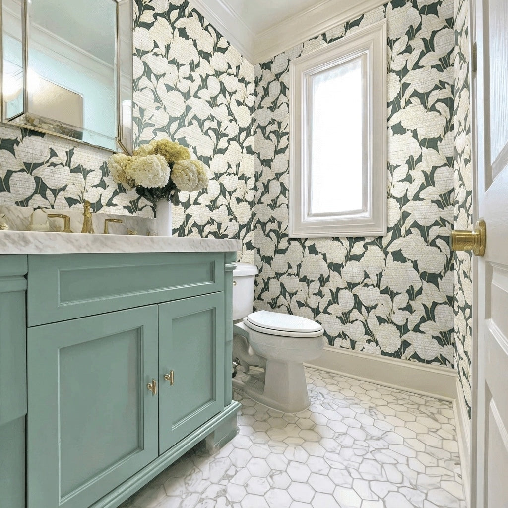 Folklore Cabins Faux Grasscloth Wallpaper