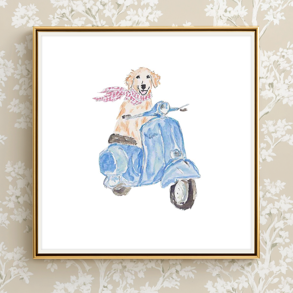 Scooter Scout -  Art Print