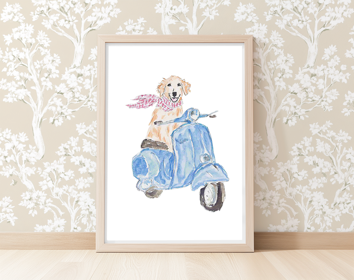 Scooter Scout -  Art Print