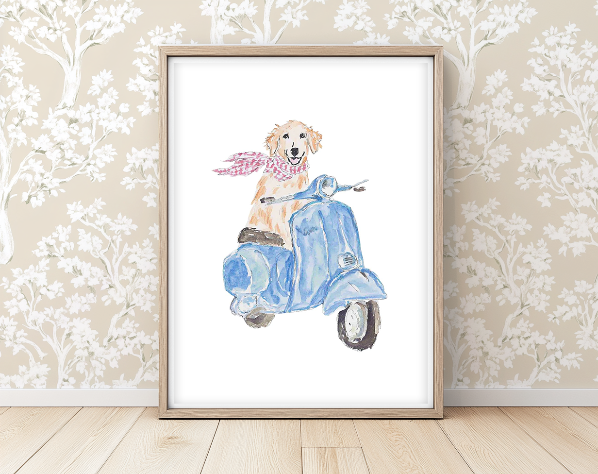 Scooter Scout -  Art Print