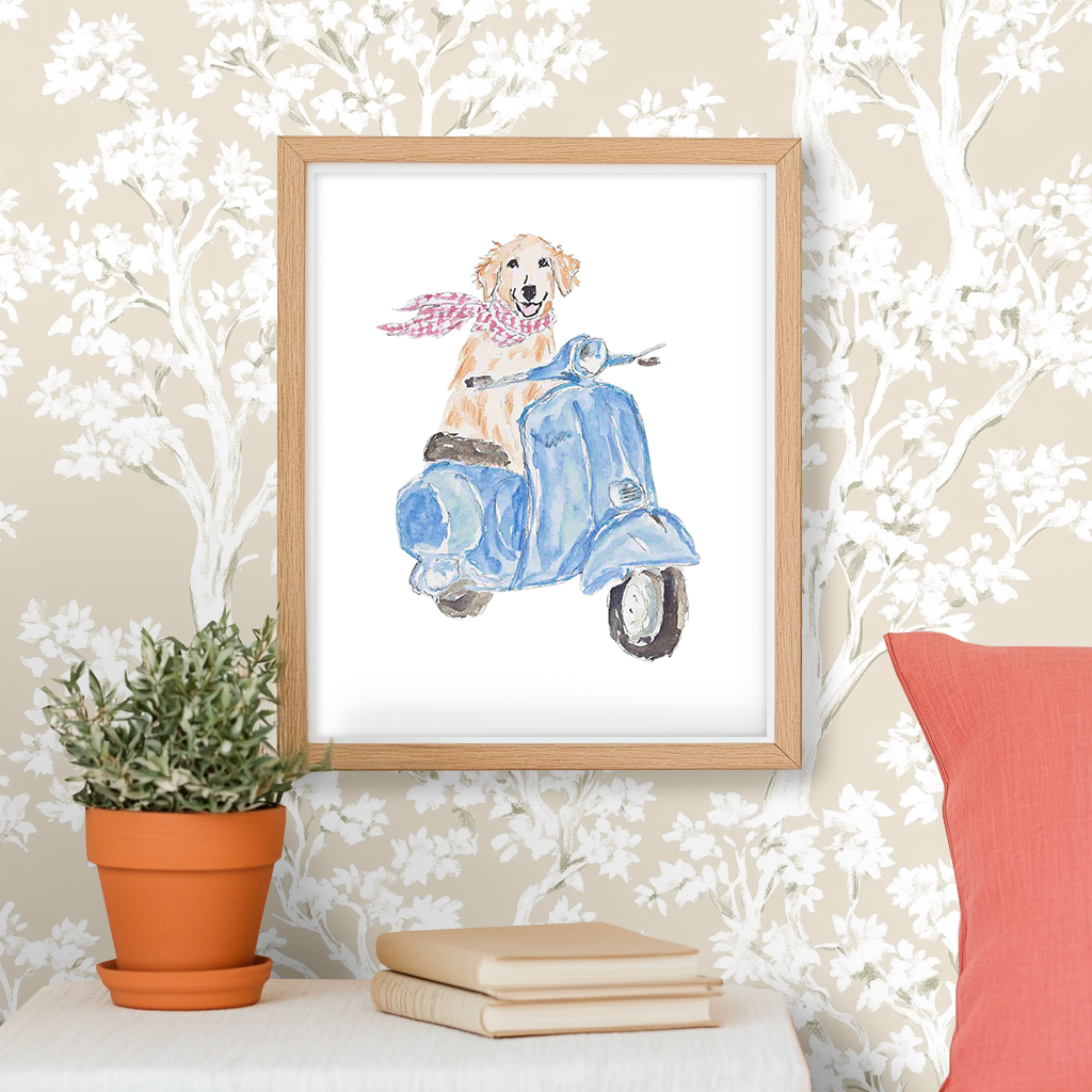 Scooter Scout -  Art Print
