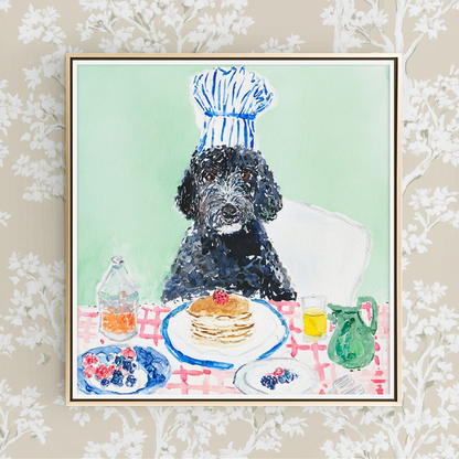 Poodle Pancakes -  Art Print