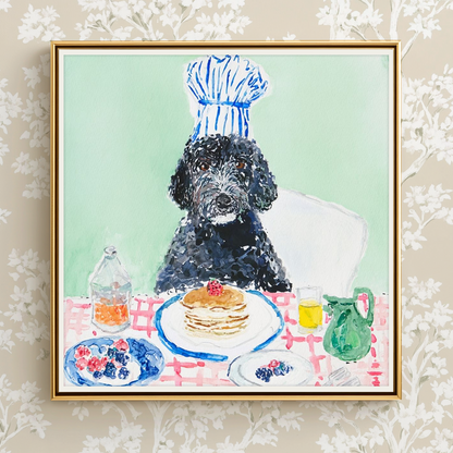 Poodle Pancakes -  Art Print