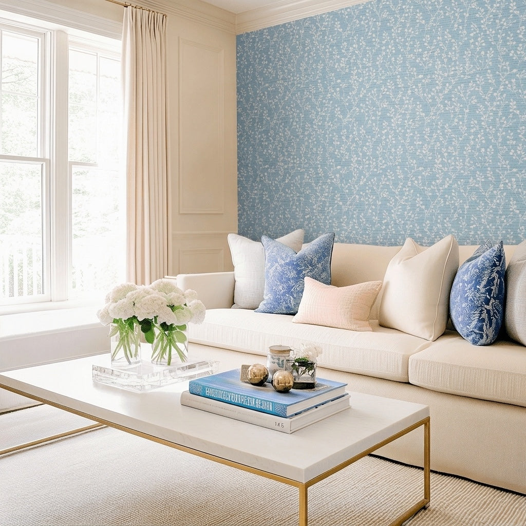 Beth Anne Faux Grasscloth Wallpaper