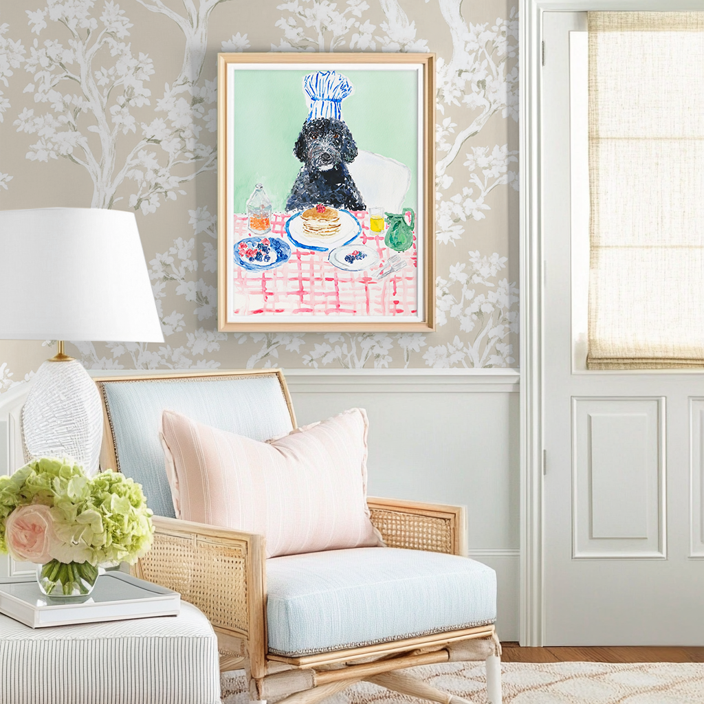 Poodle Pancakes -  Art Print