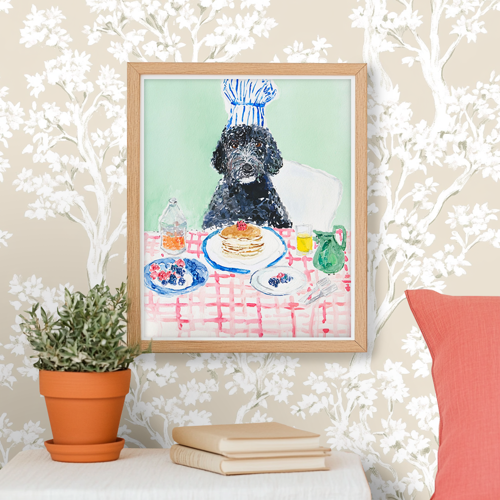 Poodle Pancakes -  Art Print