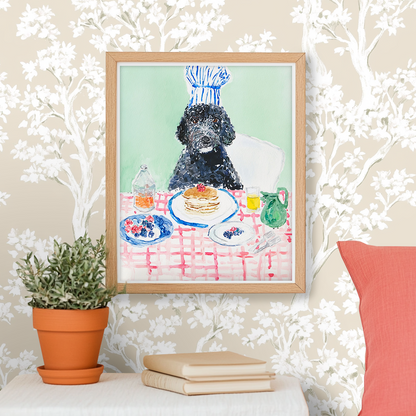 Poodle Pancakes -  Art Print