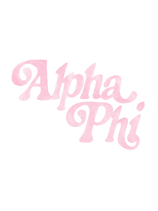 Groovy Alpha Phi - Art Print
