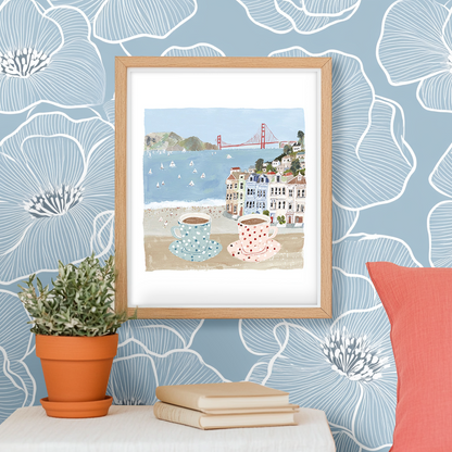 San Fran Lattes -  Art Print