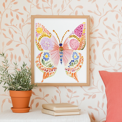 Tie-Dye Butterfly - Art Print