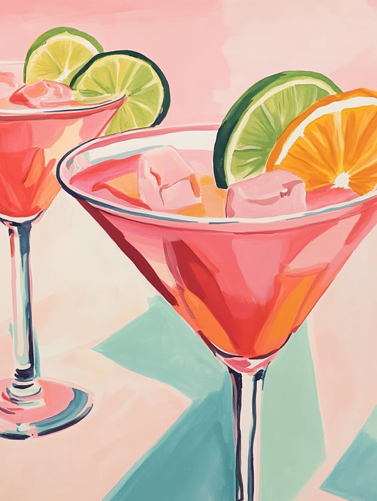 A Couple Cosmopolitans - Art Print