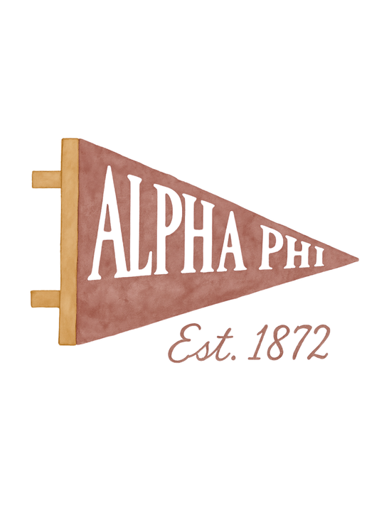 Alpha Phi Flag - Art Print