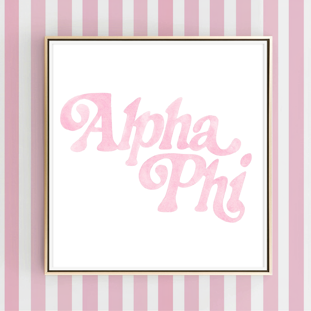 Groovy Alpha Phi - Art Print
