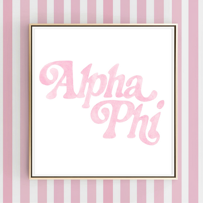 Groovy Alpha Phi - Art Print