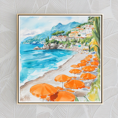Amalfi Watercolor - Art Print