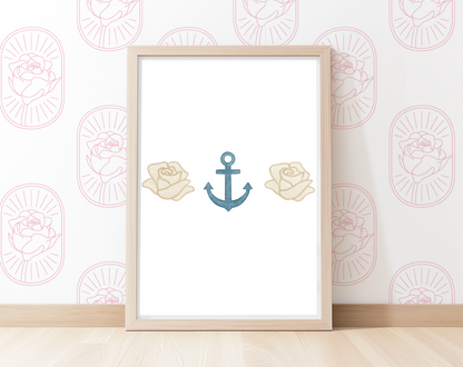 Anchor Rose DG - Art Print