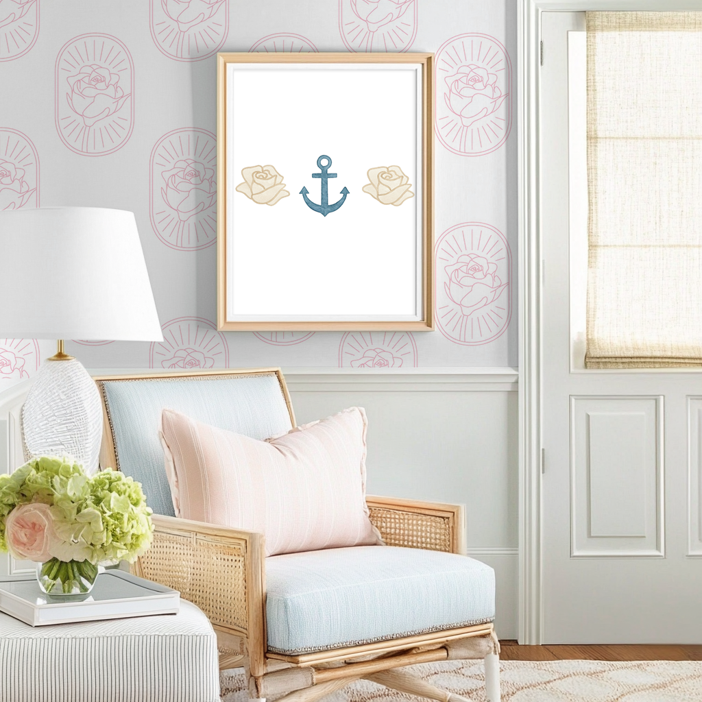 Anchor Rose DG - Art Print