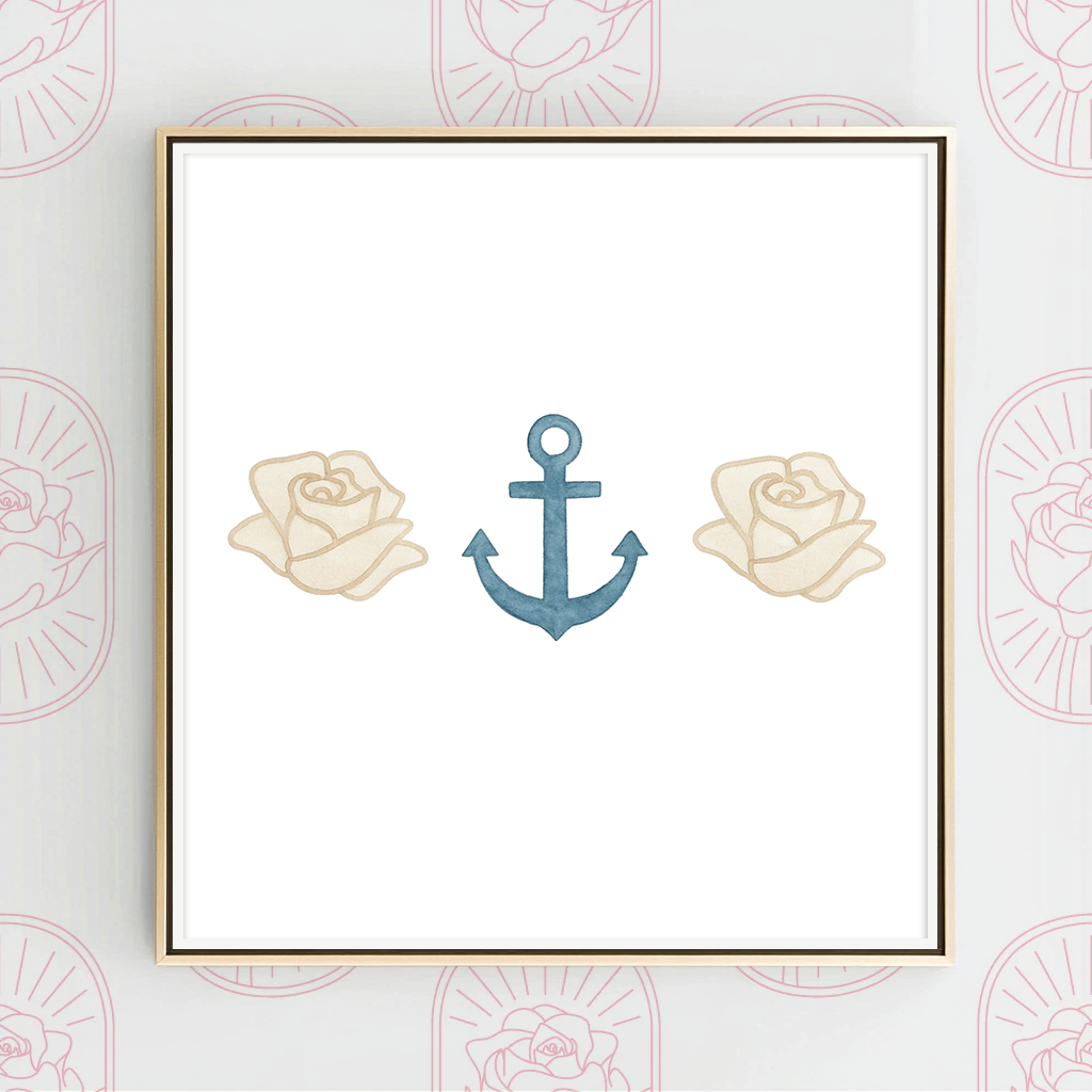 Anchor Rose DG - Art Print