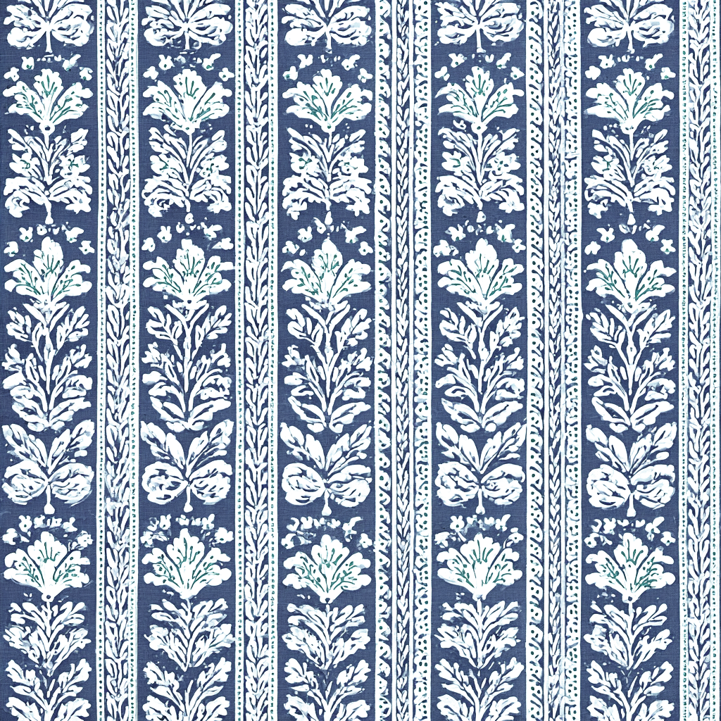 Blue Parlour Navy Wallpaper