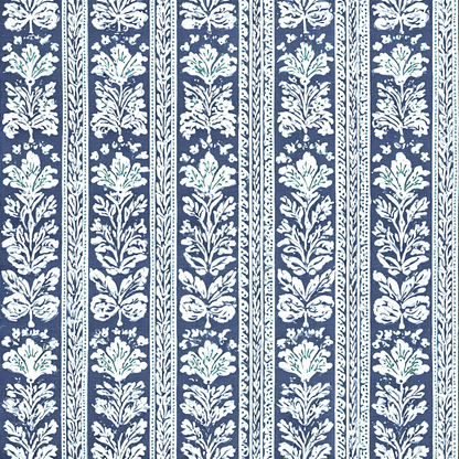 Blue Parlour Navy Wallpaper