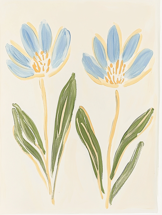 Blue Petals - Art Print