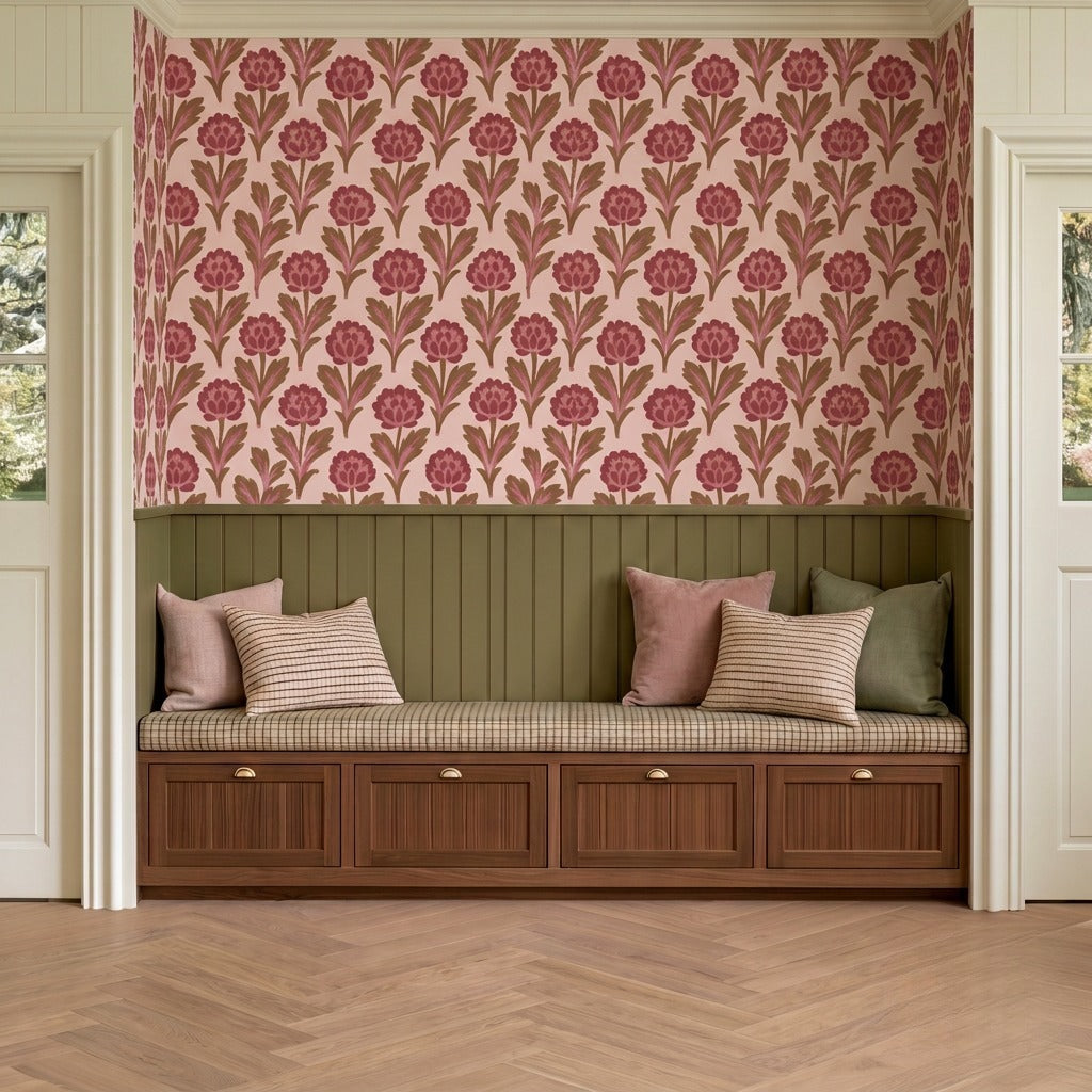 Carnation Row Wallpaper