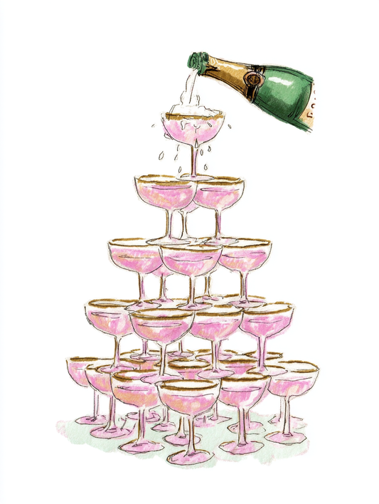 Champagne Tower - Art Print