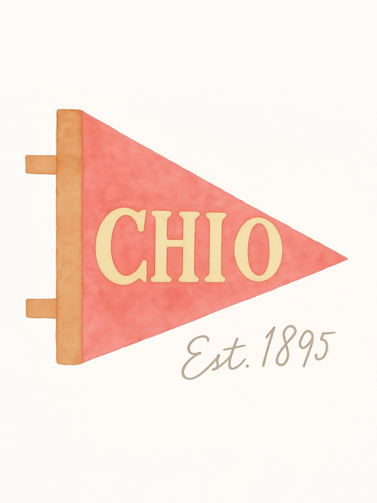 Chi O Flag - Art Print