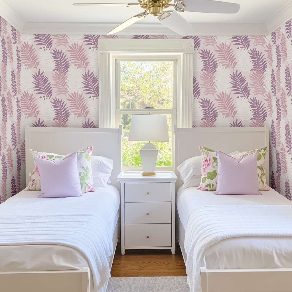Coastal Mauve Wallpaper