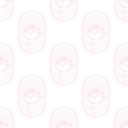 DG Oval Rose Wallpaper