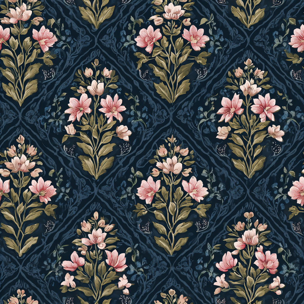 Dahlia Court Wallpaper