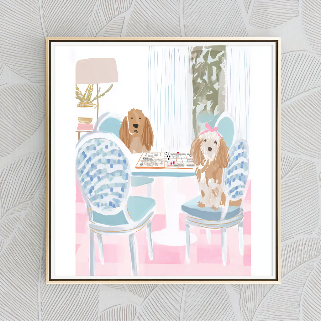 Dog Mahjong - Art Print