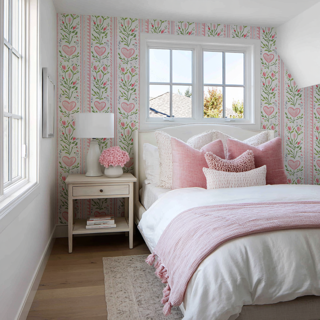 Ever After Stripe Wallpaper
