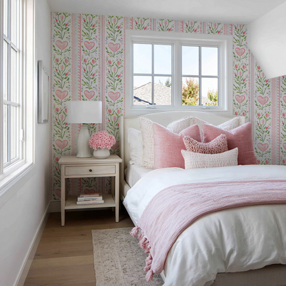 Ever After Stripe Wallpaper