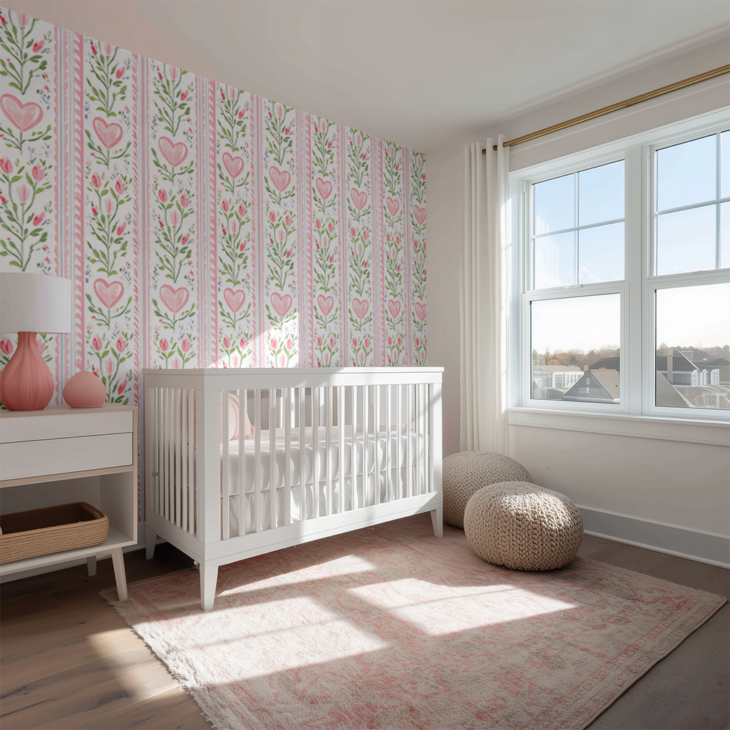 Ever After Stripe Wallpaper