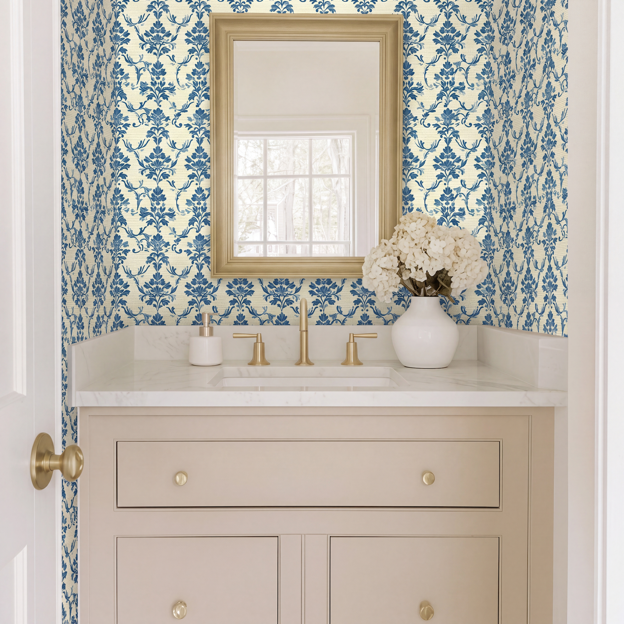 French Kiss Faux Grasscloth Wallpaper