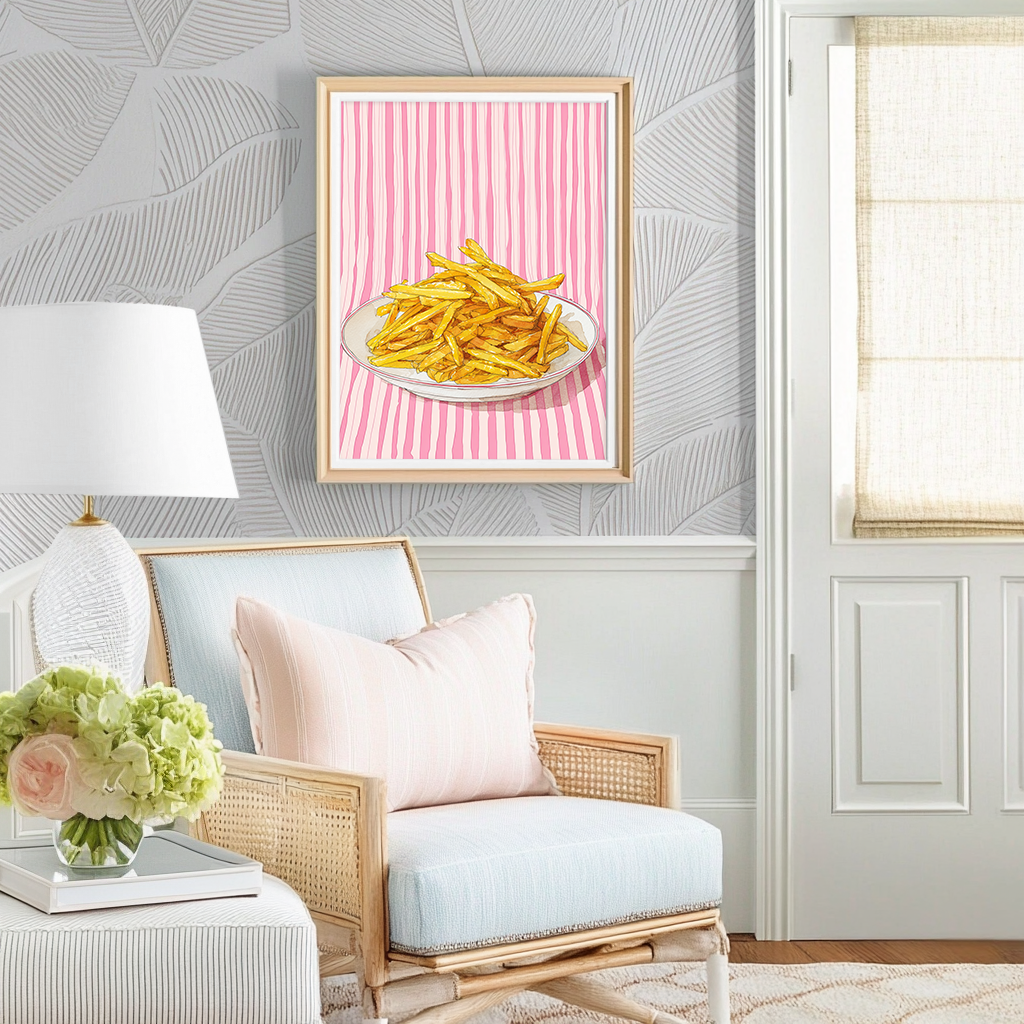 Fries By The Pool - Art Print