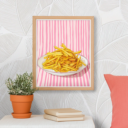 Fries By The Pool - Art Print