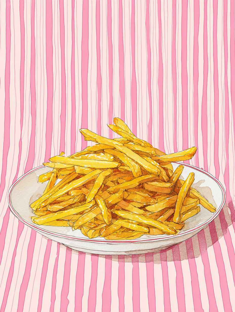 Fries By The Pool - Art Print